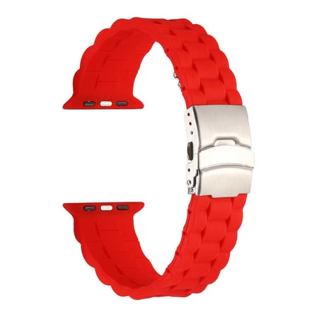 Watch 7 45mm KRD-72 Uyumlu MKST Kordon-Kırmızı