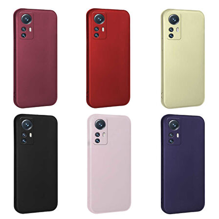 Xiaomi Xiaomi 12 Lite Kılıf Zore Premier Silikon Kapak-Gold