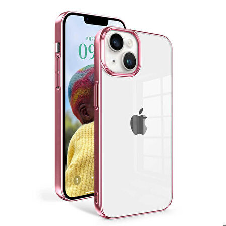iPhone 14 Uyumlu Zore Sun Kapak-Rose Gold