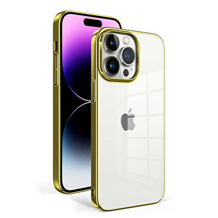 iPhone 14 Pro Max Uyumlu Zore Sun Kılıf-Gold