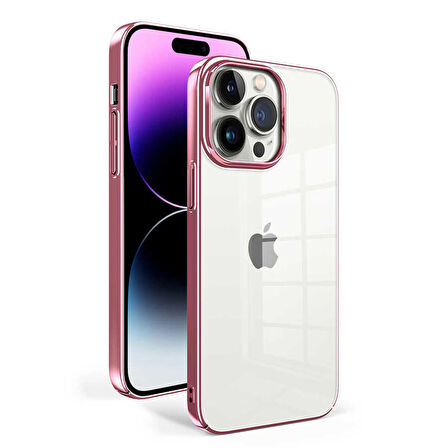 iPhone 14 Pro Max Uyumlu Zore Sun Kapak-Rose Gold