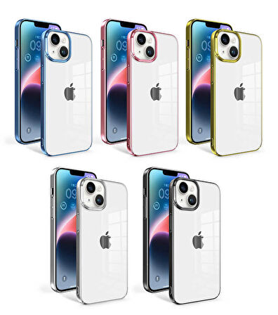 iPhone 14 Plus Uyumlu Zore Sun Kapak-Gümüş