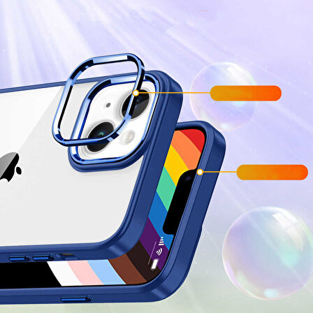 iPhone 14 Uyumlu Zore Flora Kılıf-Sierra Mavi