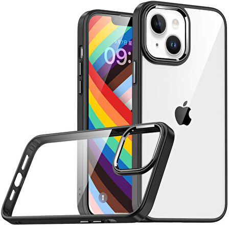 iPhone 14 Plus Uyumlu Zore Flora Kılıf-Siyah
