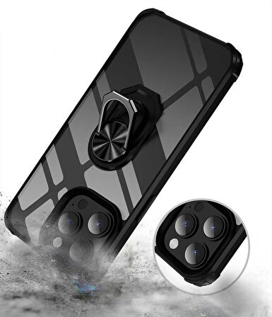 Apple iPhone 14 Pro Kılıf Zore Mola Kapak-Siyah