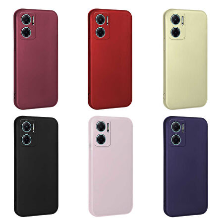 Xiaomi Redmi 10 5G Kılıf Zore Premier Silikon Kapak-Kırmızı