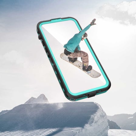 iPhone 14 Pro Max Uyumlu NRTK 1-1 Su Geçirmez Kılıf-Siyah