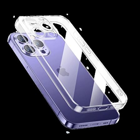  iPhone 14 Pro Max Kılıf Şeffaf Sert PC Vayt Kapak