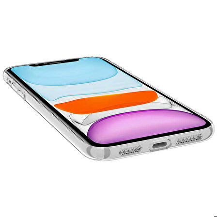 iPhone 12 Uyumlu Kamera Korumalı Magsafe Sert PC Zore Porto Kapak-Renksiz