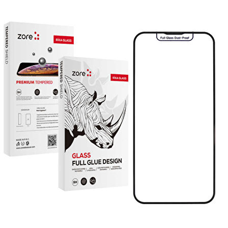 iPhone 14 Pro Max Uyumlu Zore Rika Premium Temperli Cam Ekran Koruyucu