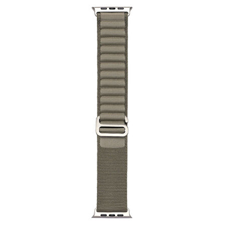 Watch 7 45mm Uyumlu KRD-74 Hasır Zore Kordon-Açık Yeşil