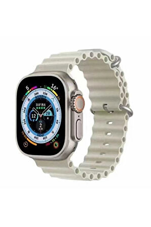 Apple Watch Ultra 49mm Uyumlu Krd-75 Uyumlu Kordon Siyah