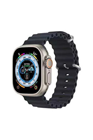 Apple Watch 7 45mm Uyumlu Krd-75 Uyumlu Kordon-midnight