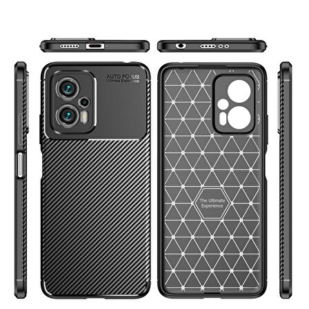 Xiaomi Poco X4 GT Kılıf Zore Negro Silikon Kapak-Lacivert