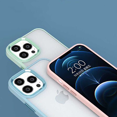 iPhone 14 Pro Max Uyumlu Zore Krom Kılıf-Derin Mor
