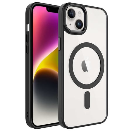 İphone 14 Plus Kılıf Mage Şeffaf Arka Yüz Kamera Yükseltili Silikon Butam