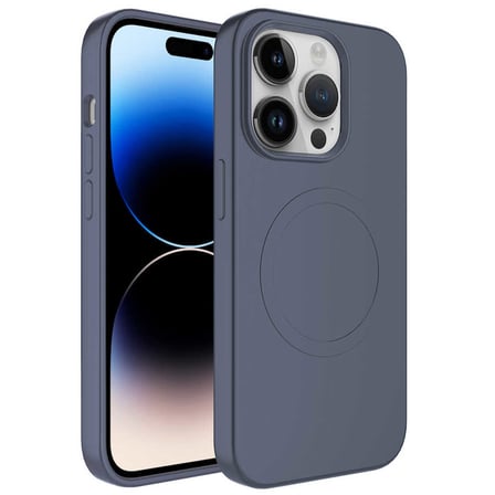 iPhone 14 Pro Max Uyumlu Magsafe Wireless Şarj Özellikli Pastel Renk Silikon NRTK Plas Kılıf-L