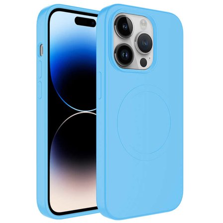iPhone 13 Pro Max Uyumlu Magsafe Wireless Şarj Özellikli Pastel Renk Silikon NRTK Plas Kılıf-M