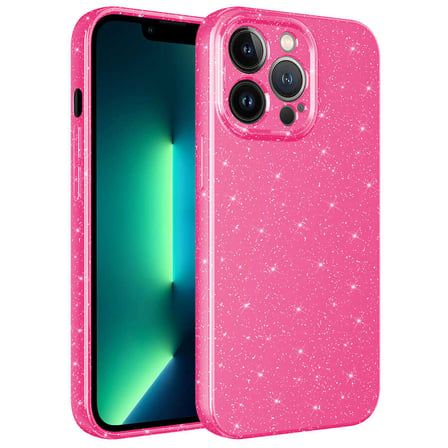 iPhone 12 Pro Uyumlu Kamera Korumalı Simli Lüks Zore Koton Kılıf-Pembe Koyu