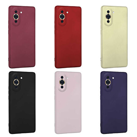 Huawei Nova 10 Pro Kılıf Zore Premier Silikon Kapak-Mürdüm