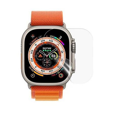 Apple Watch Uyumlu Ultra 49mm Zore Narr Tpu Body Ekran Koruyucu 