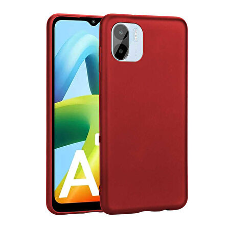 Xiaomi Redmi A1 Kılıf Zore Premier Silikon Kapak-Kırmızı