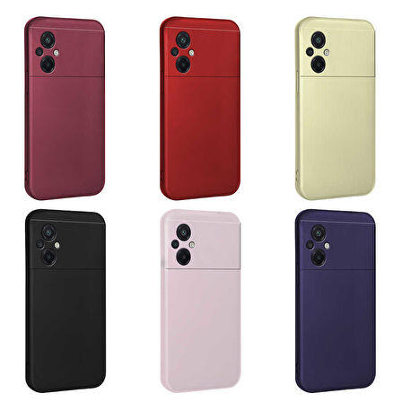 Xiaomi Poco M5 Kılıf Zore Premier Silikon Kapak-Lacivert