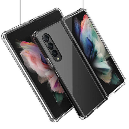 Galaxy Z Fold 3 Uyumlu Zore Nitro Anti Shock Silikon-Renksiz