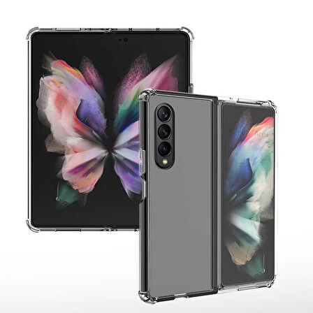 Galaxy Z Fold 3 Uyumlu Zore Nitro Anti Shock Silikon-Renksiz