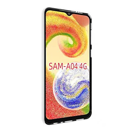 Galaxy A04 Uyumlu Zore Süper Silikon Kapak-Renksiz