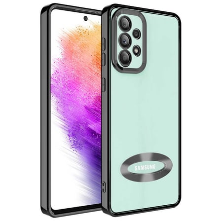 Samsung Galaxy A32 4G Kılıf Kamera Korumalı Logo Gösteren Omega Kapak