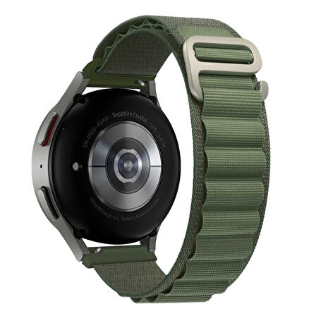 Huawei GT2 46mm Uyumlu KRD-74 22mm Hasır Zore Kordon-Turuncu