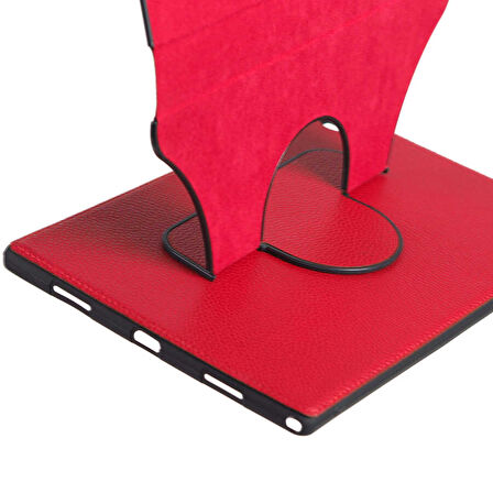 Lenovo Tab M8  Uyumlu ​ALT Fest Dönebilen Standlı Kılıf-Lila