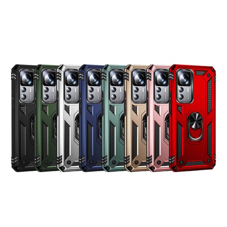 Xiaomi Mi 12T Pro Kılıf Kamera Koruyucu Manyetik Standlı Tank Koruma FORUMSHOP