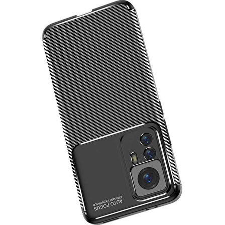 Xiaomi Mi 12T Pro Kılıf Zore Negro Silikon Kapak-Siyah