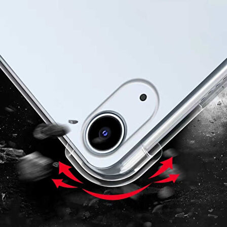 iPad Air 10.9 2020 (4.Nesil) - Uyumlu Uyumlu ​HLP Tablet Nitro Anti Shock Silikon Kapak-Renksiz