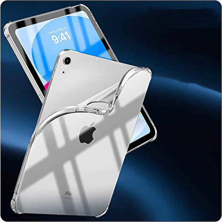 iPad Air 10.9 2020 (4.Nesil) - Uyumlu Uyumlu ​HLP Tablet Nitro Anti Shock Silikon Kapak-Renksiz