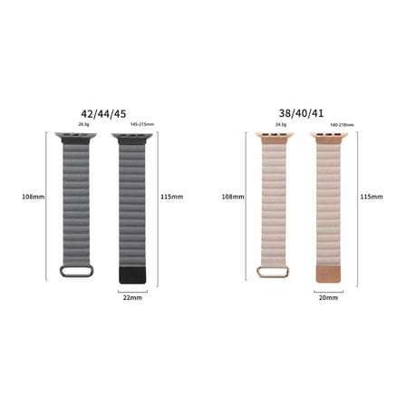​​​Watch Ultra 49mm Uyumlu KRD-78 PU Deri Kordon Strap Kayış CLO- Lacivert