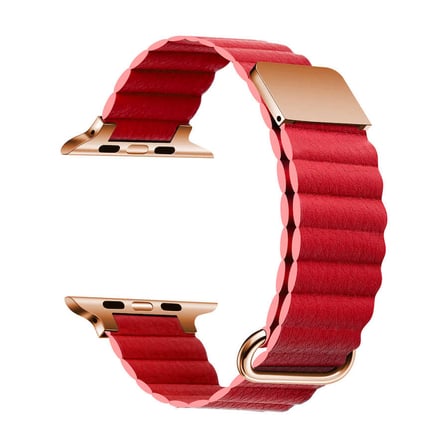 ​​​Watch 38mm Uyumlu KRD-78 PU Deri Kordon Strap Kayış CLO- Beyaz