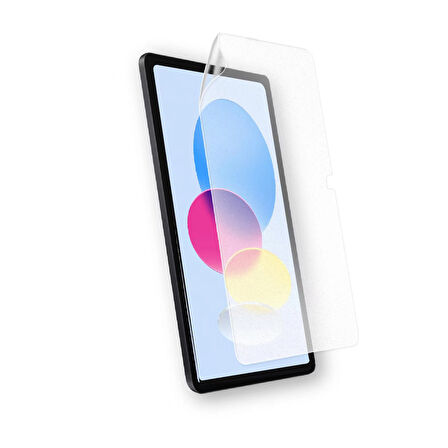 iPad 10.9 2022 (10.Nesil) Kağıt Hisli Mat Uyumlu Davin Paper Like Tablet Ekran Koruyucu-Renksiz