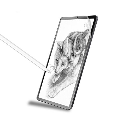 Galaxy Tab A7 10.4 T500 2020 Kağıt Hisli Mat Uyumlu Davin Paper Like Tablet Ekran Koruyucu-Renksiz