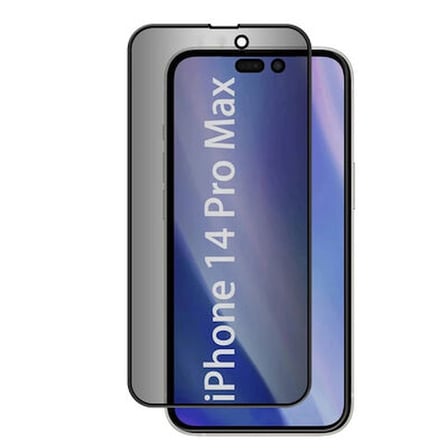 Lexroo iPhone 14 Pro Max Kor Privacy Cam Ekran Koruyucu - Siyah