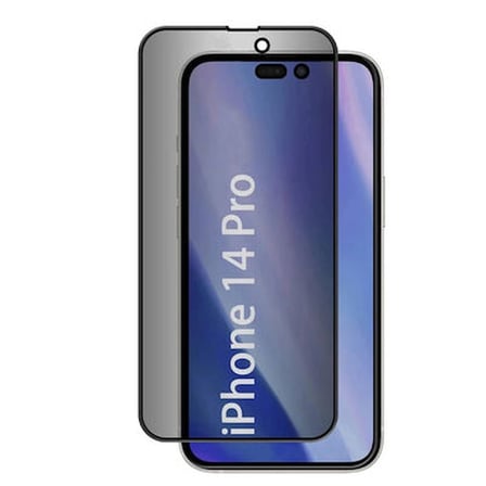 Lexroo iPhone 14 Pro Kor Privacy Cam Ekran Koruyucu - Siyah