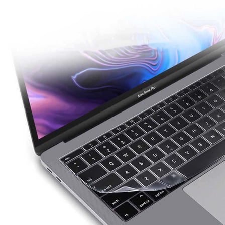 Apple Macbook Air 13' 2017 A1466 Zore Klavye Koruyucu Şeffaf Silikon Ped