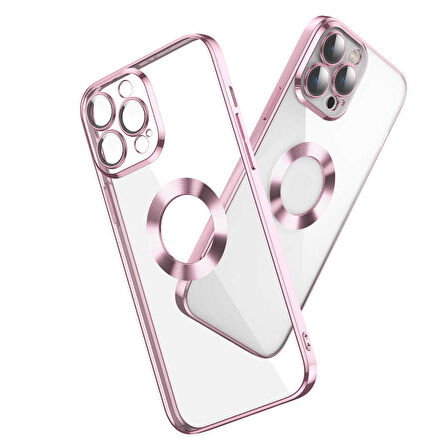 Apple iPhone 13 Pro  Kamera Korumalı Logo Gösteren Omega Kılıf