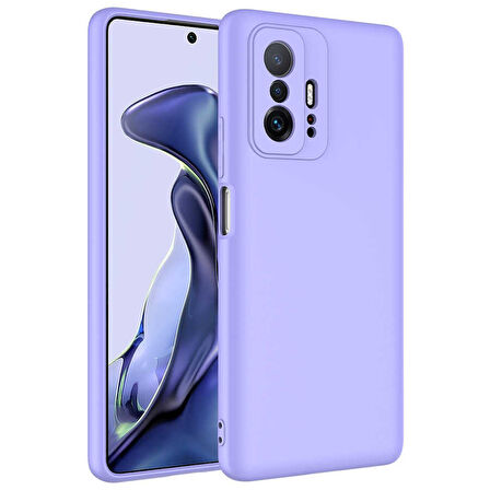 Xiaomi Mi 11T 5G Kılıf Zore Mara Lansman Kapak-Lila