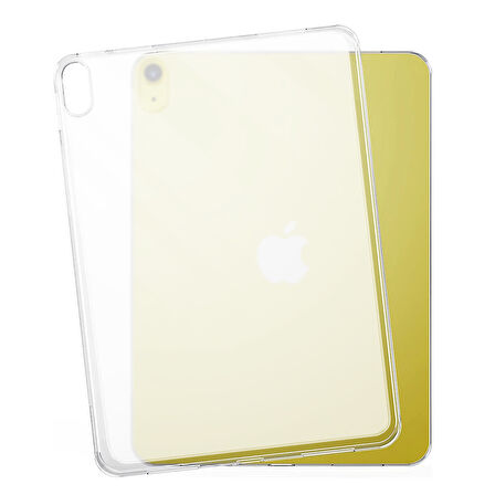 iPad 11.Nesil 2025 Kılıf ​MKST Tablet Süper Silikon Kapak - Renksiz