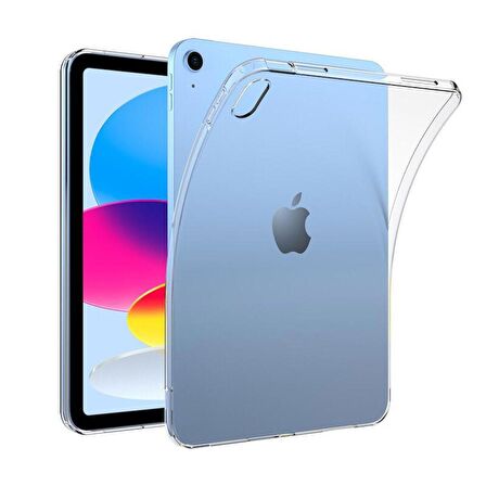 iPad 10.Nesil 2022 (10.9) Kılıf Şeffaf Silikon Ultra İnce Esnek Tam Uyumlu Fit Kalıp