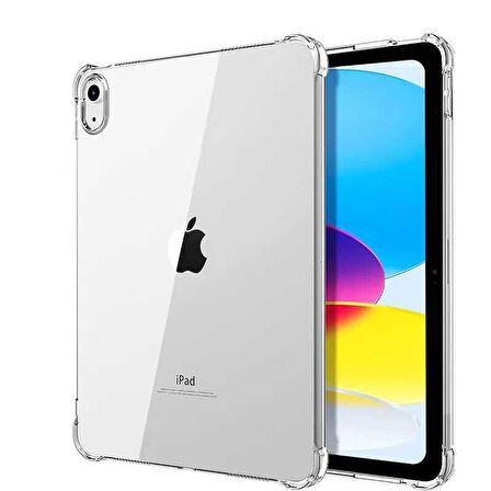iPad 11.Nesil 2025 Kılıf ​FRMS Tablet Nitro Anti Shock Silikon Kapak - Renksiz