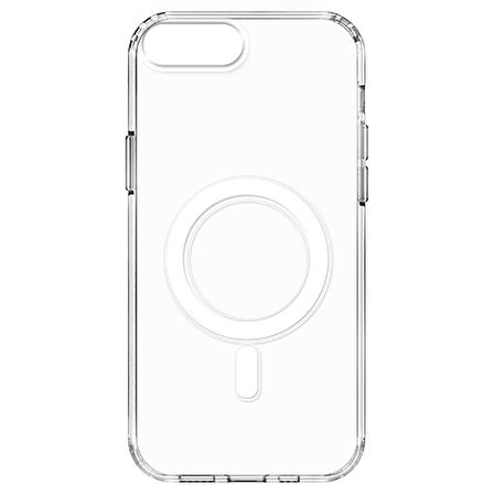 iPhone 7 Plus Uyumlu Şeffaf Sert PC Zore Embos Kapak-Renksiz